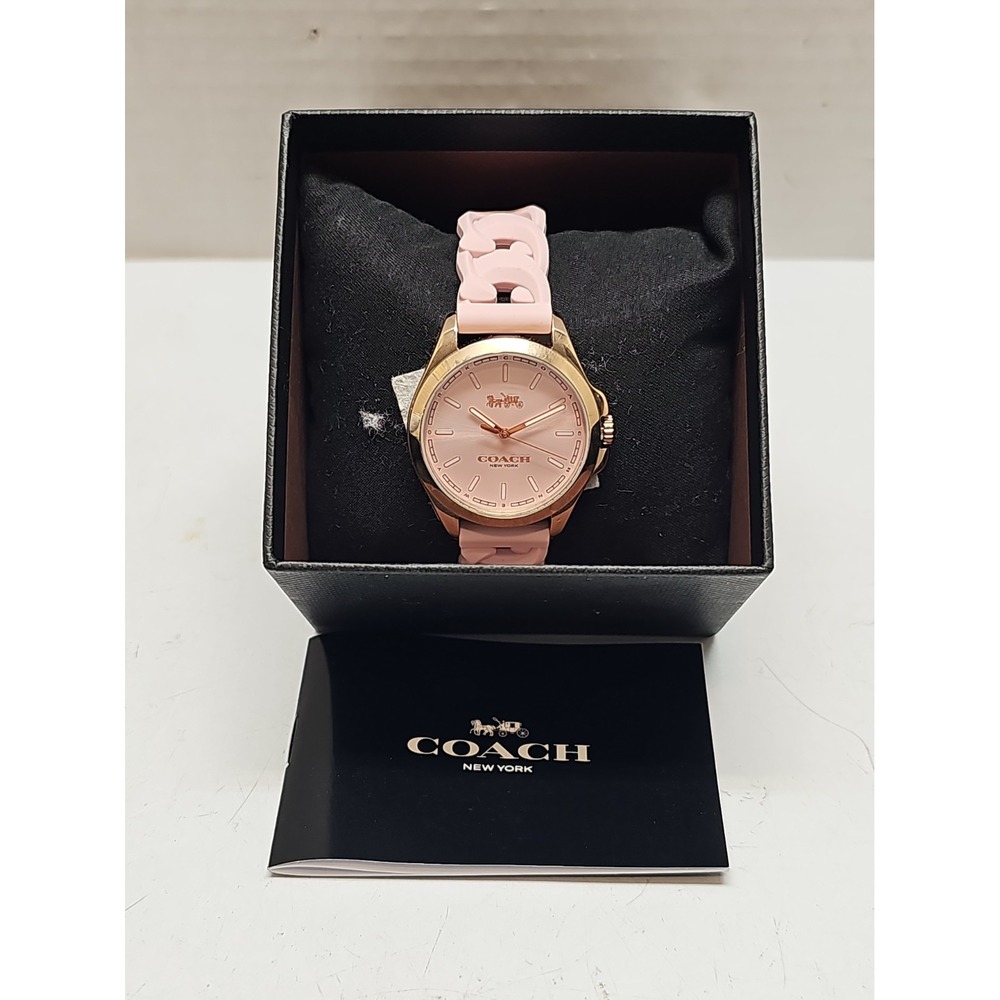 NEW Coach Libby C9579 Pink Gold 34MM Watch RARE